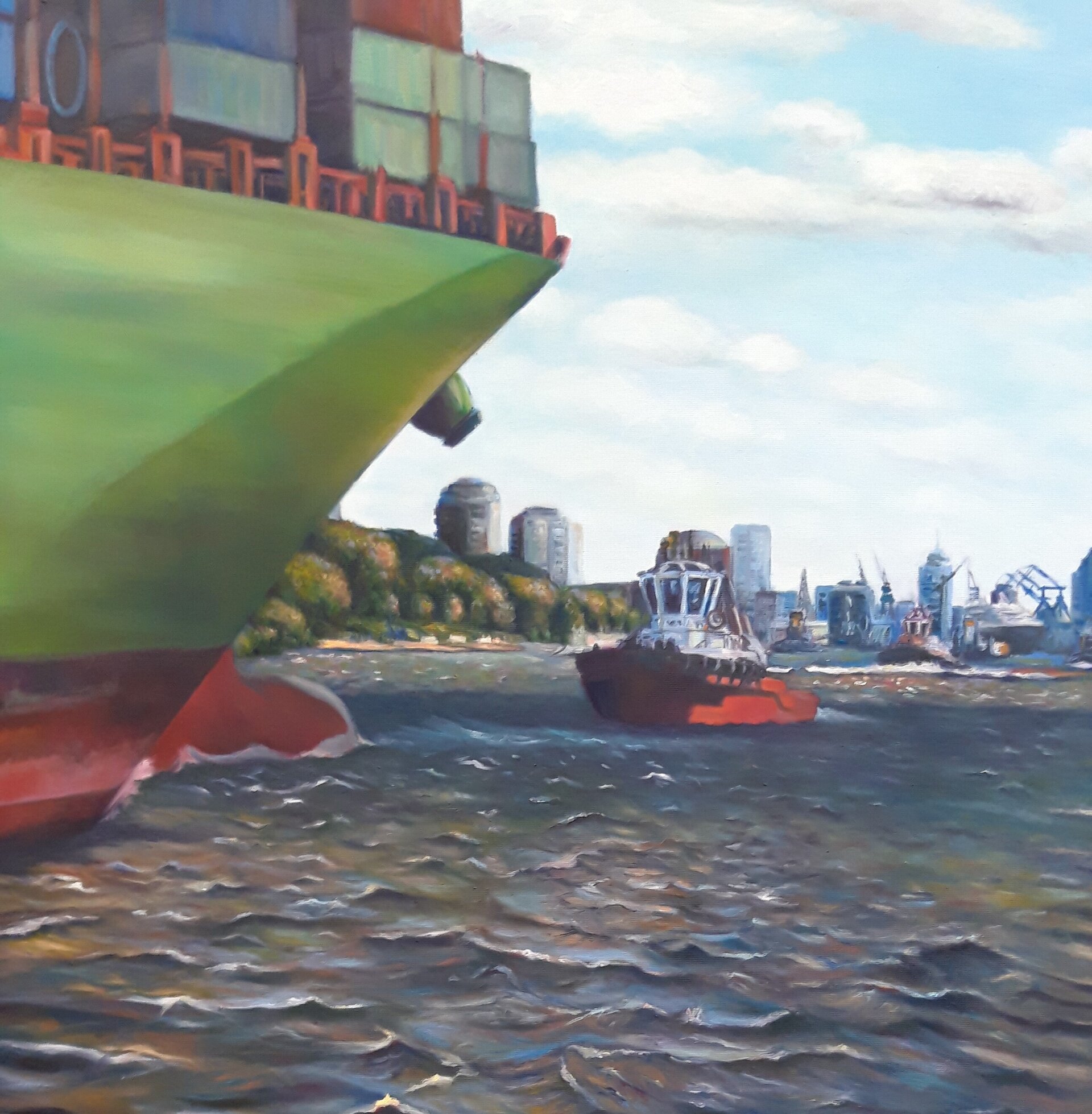 Elbe, Sonne und Wind