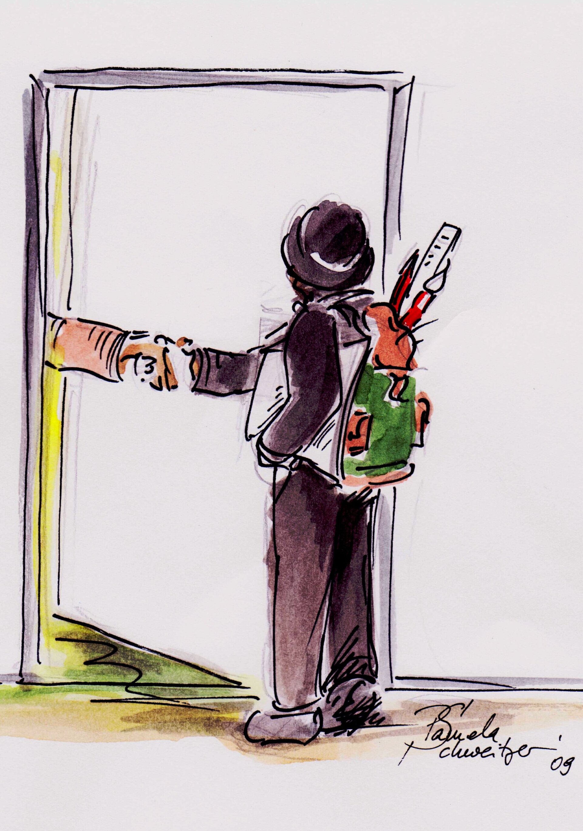 Der Clown auf seinem WEg